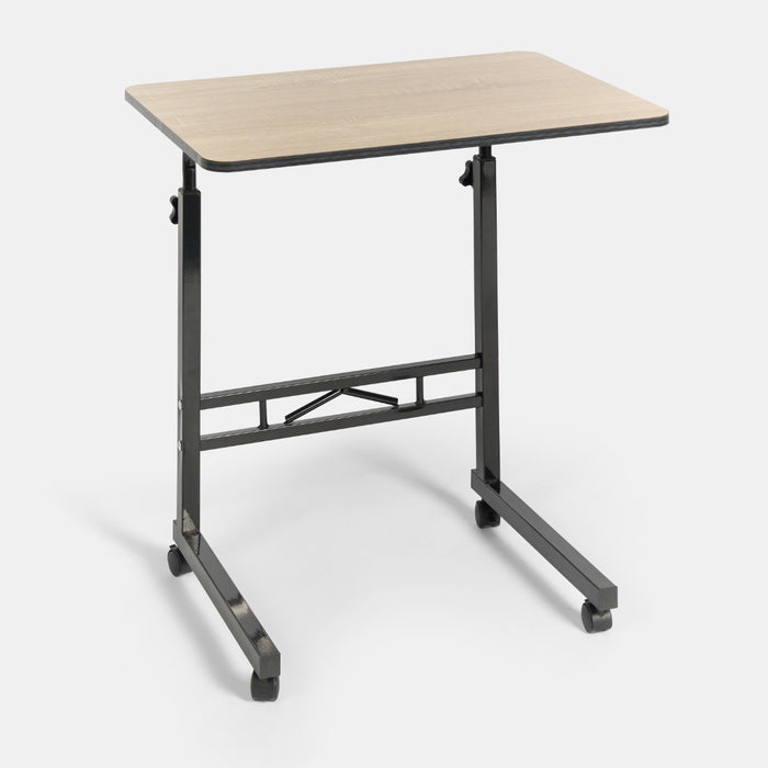 Adjustable C Shape Table - Light Wood 🇬🇧