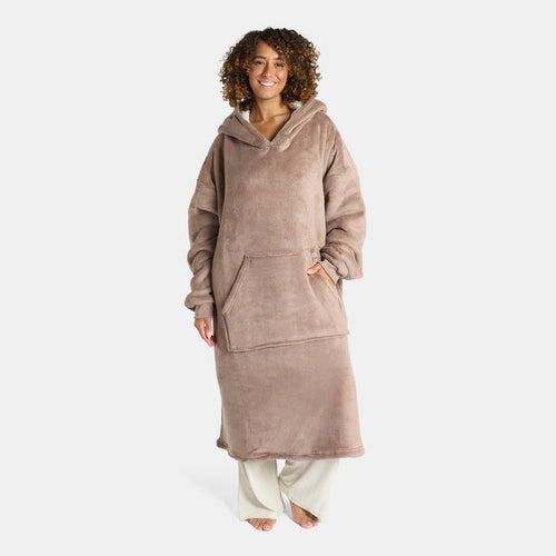 Adults Extra-Long Sherpa Hoodie Blanket 🇬🇧