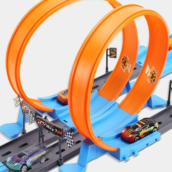 Alloy Racing Track Catapult Car Boy Car Track Kids Toy 🇨🇳