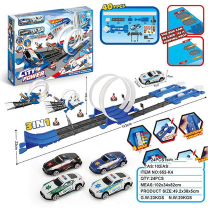 Alloy Racing Track Catapult Car Boy Car Track Kids Toy 🇨🇳