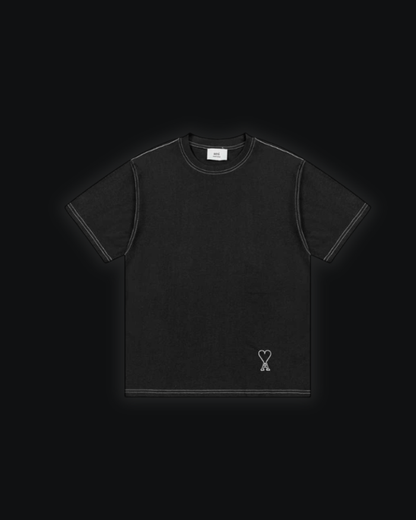 S / Stitched Ami de Coeur Black