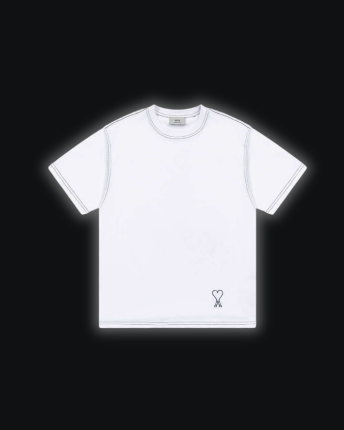 S / Stitched Ami de Coeur White