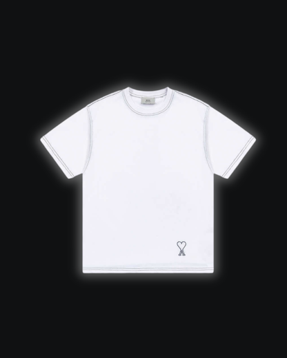S / Stitched Ami de Coeur White