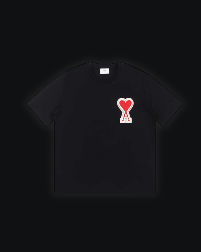 S / Ami de Coeur embroidered Black/Red