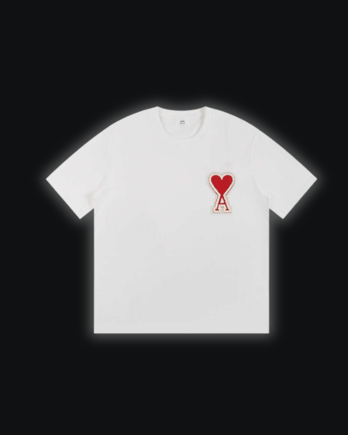 S / Ami de Coeur embroidered White/Red