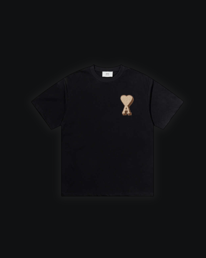 S / Ami de Coeur embroidered Black/Gold