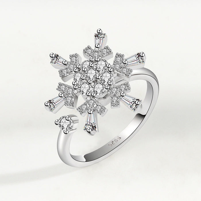 Anxiety Relief S925 Sterling Silver Rotating Ring 🇨🇳