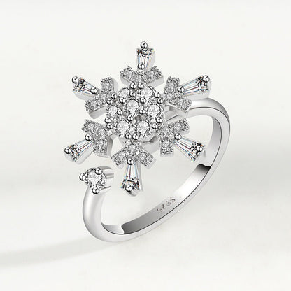 Anxiety Relief S925 Sterling Silver Rotating Ring 🇨🇳