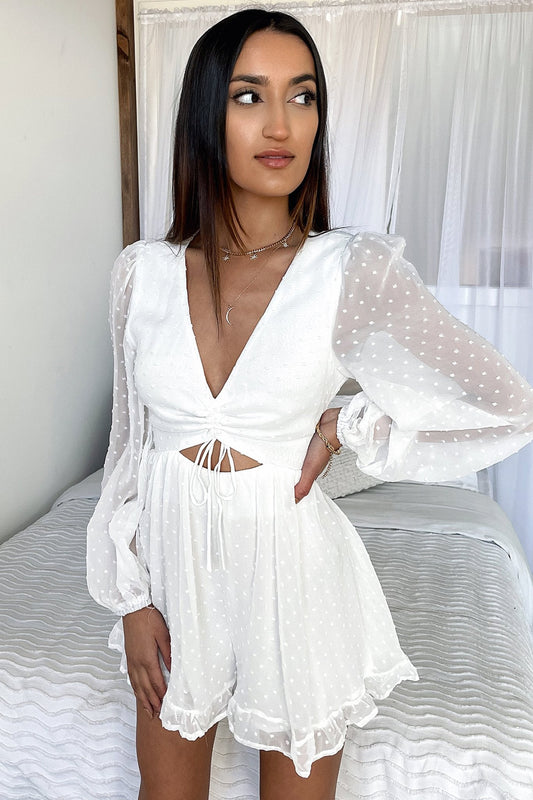 Asprin Playsuit - White