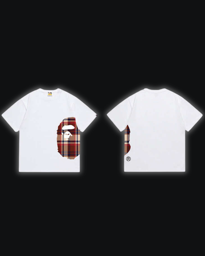 S / Bape X Burberry Side Dark Pattern White