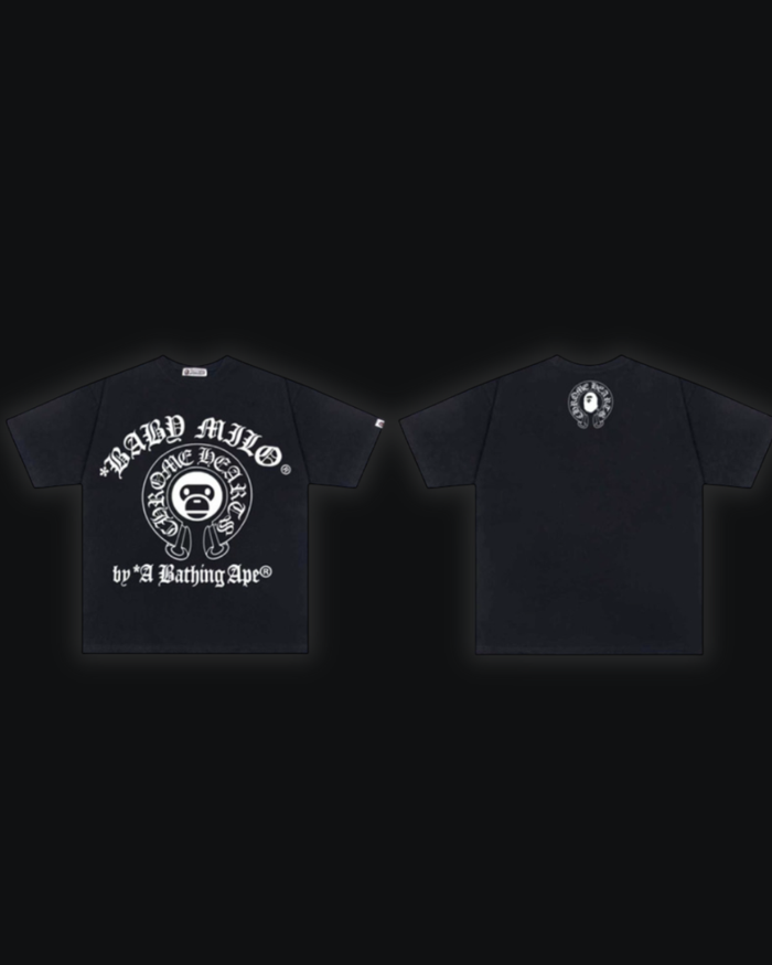 S / Bape X Chrome hearts Milo Black
