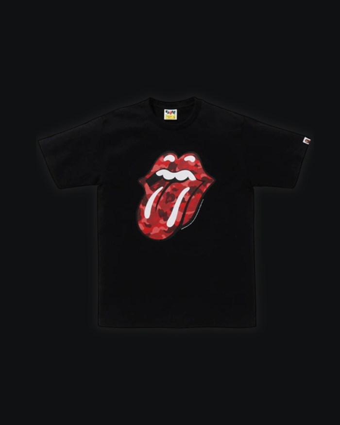 S / Bape X Rolling Stones Tongue Black
