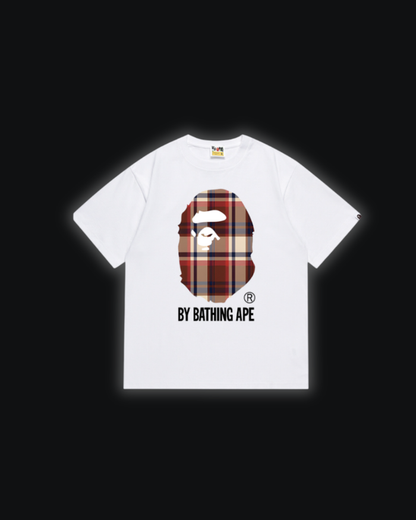 S / Bape X Burberry Dark Pattern White