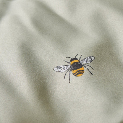 Bee Print Reversible Gingham Duvet Cover Set 🐝🇬🇧