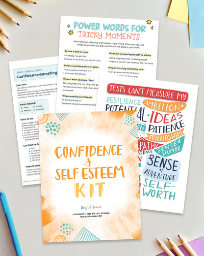 Big Life Journal for Kids (ages 7-10) + Confidence & Self-esteem KIt PDF (ages 5-11)