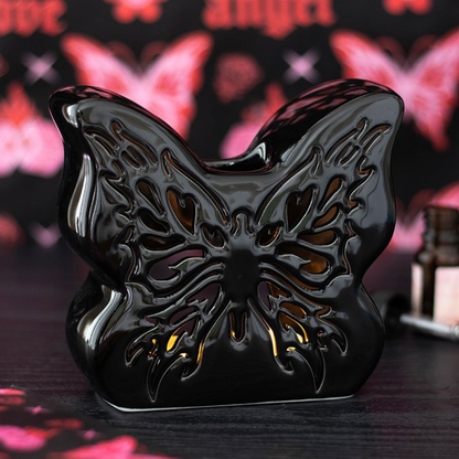 Black Cut-Out Butterfly Oil Burner 🇬🇧
