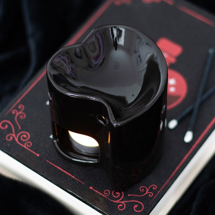 Black Heart Oil Burner and Wax Warmer 🇬🇧
