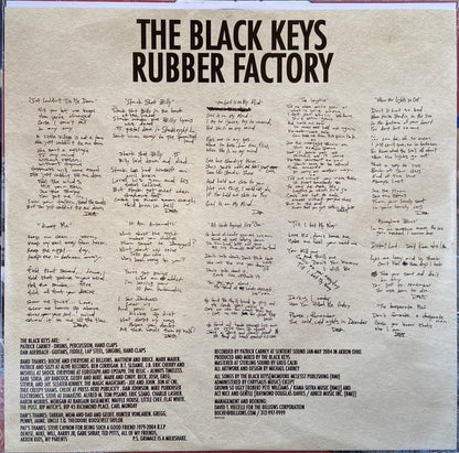 Black Keys Rubber Factory vinyl record LP album