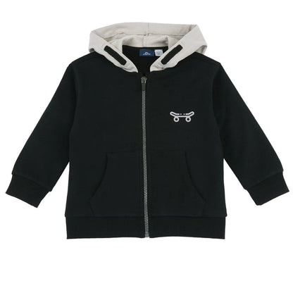 Boys Black Printed Sweatshirt