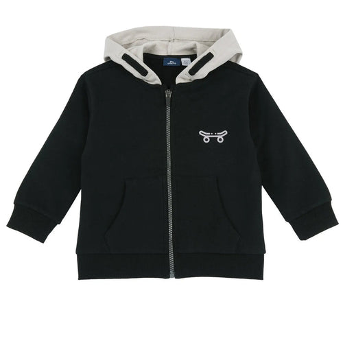 Boys Black Printed Sweatshirt