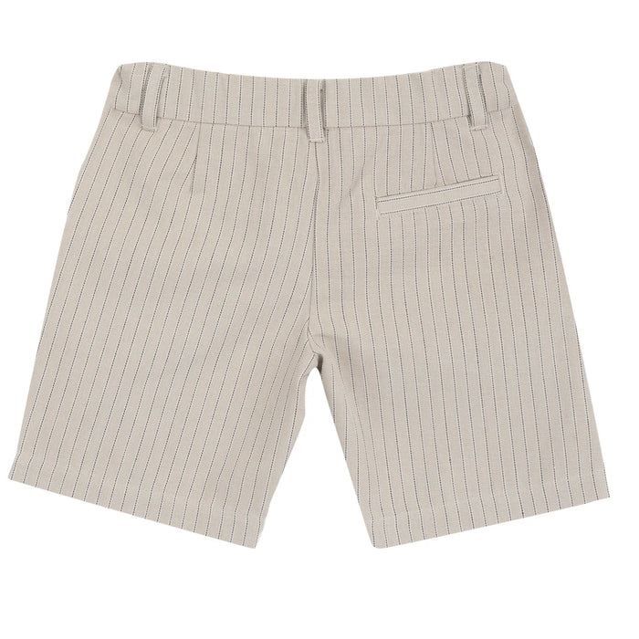 Boys Blue and Beige Printed T-Shirt with Shorts