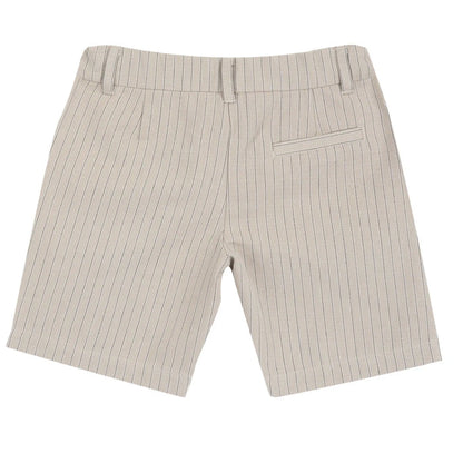 Boys Blue and Beige Printed T-Shirt with Shorts