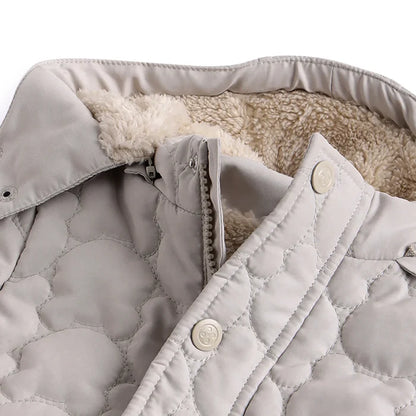 Boys Brown Self Design Hooded Jacket