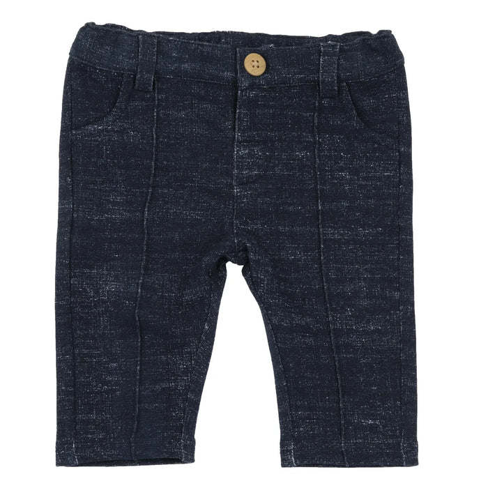 Boys Dark Blue Solid Trouser