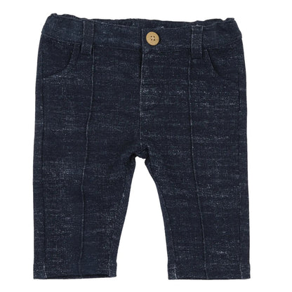 Boys Dark Blue Solid Trouser