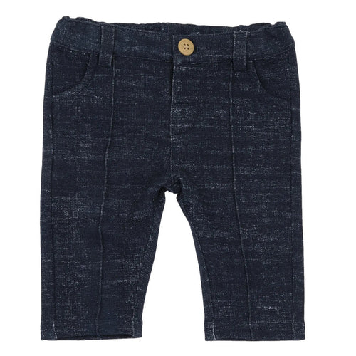 Boys Dark Blue Solid Trouser