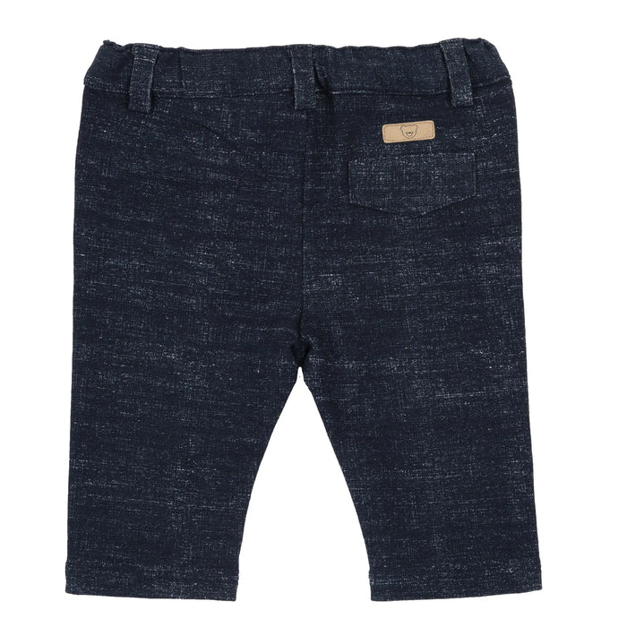 Boys Dark Blue Solid Trouser