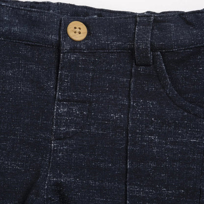 Boys Dark Blue Solid Trouser