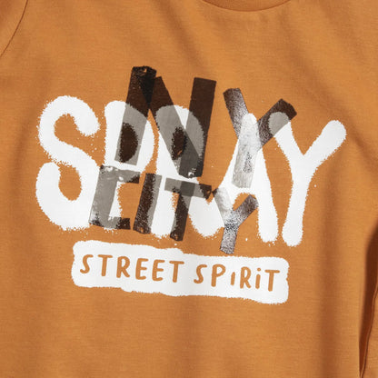 Boys Graphic Printed Round Neck T-shirt