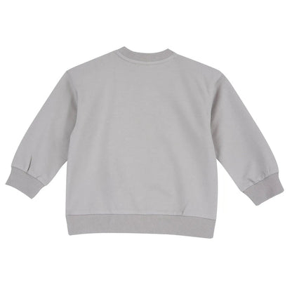 Boys Grey Graphic Printed Sweatshirt