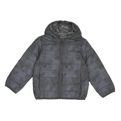 Boys Grey Printed Jacket
