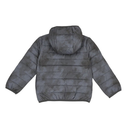 Boys Grey Printed Jacket