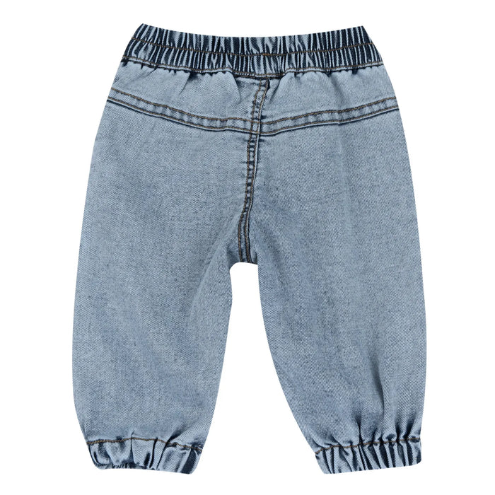 Boys Light Blue Solid Jeans