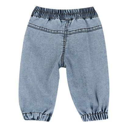 Boys Light Blue Solid Jeans