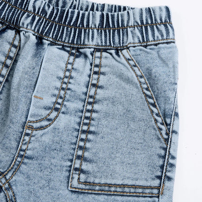 Boys Light Blue Solid Jeans