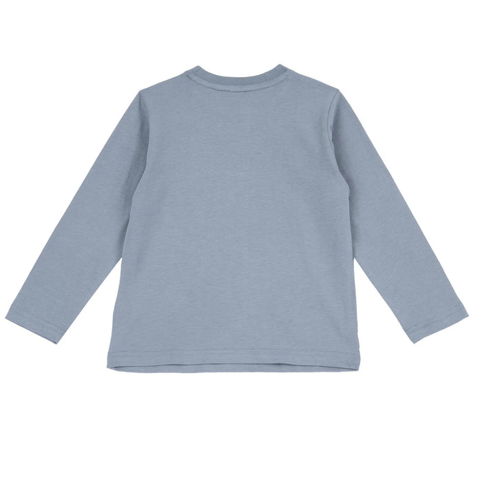 Boys Light Grey Printed Long Sleeve T-shirt