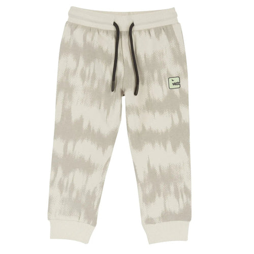 Boys Light Natural Printed Joggers