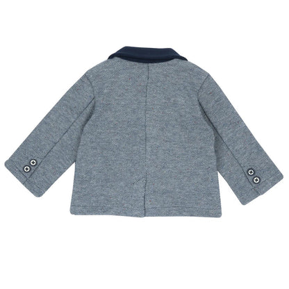 Boys Medium Blue Knitted Coat