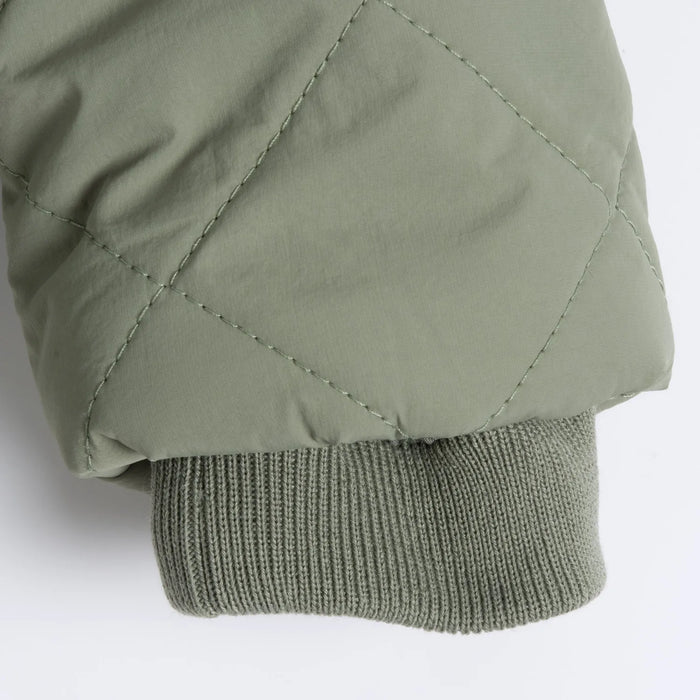 Boys Medium Green Self Design Jacket