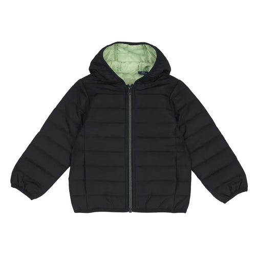 Boys Solid Polyester Padded Jacket
