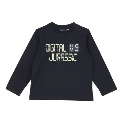 Boys Typography Printed Cotton Long Sleeve T-shirt