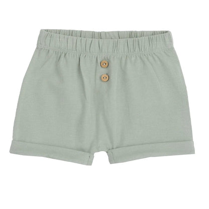 Boys White and Green Striped T-Shirt with Shorts