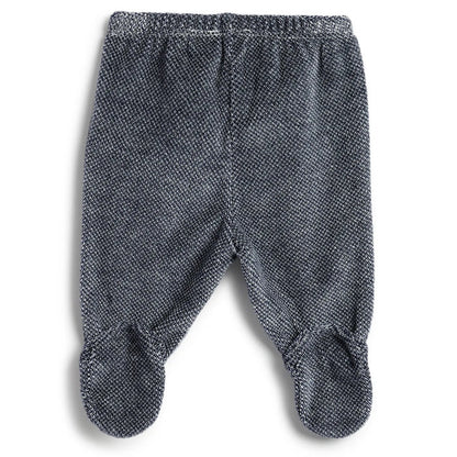 Boys White & Blue Sweatshirt With Leggings