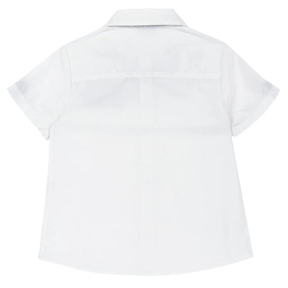 Boys White Embellished Shirt