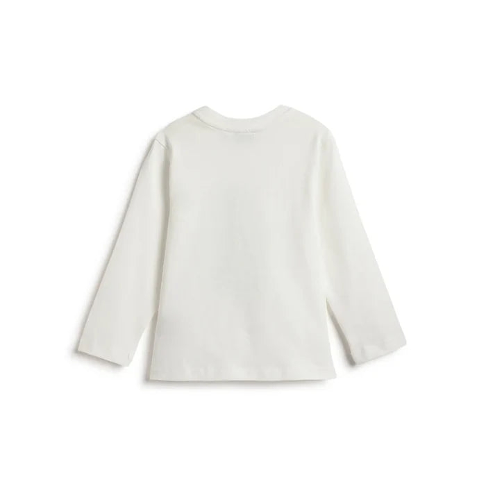 Boys White Graphic Printed T-shirt