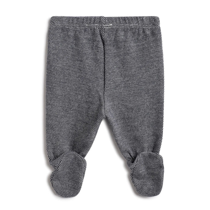 Boys White & Grey Embroidered Smock With Leggings